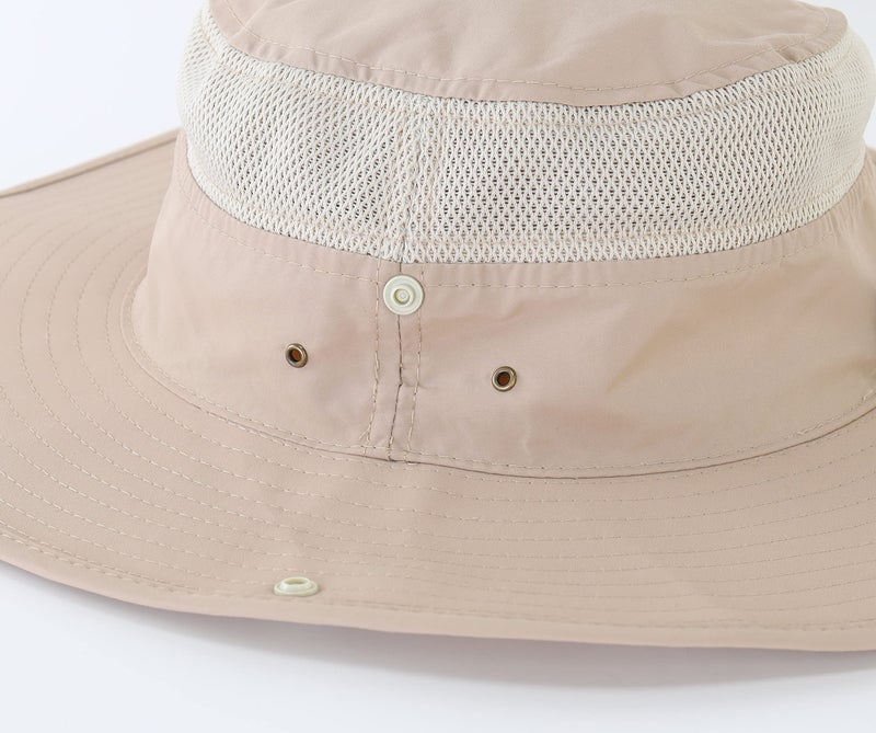 Connectyle Outdoor Mesh Sun Hat Wide Brim Sun Protection Hat Summer Fishing Hunting Hiking Gardenig Hat Light Khaki - Image 4